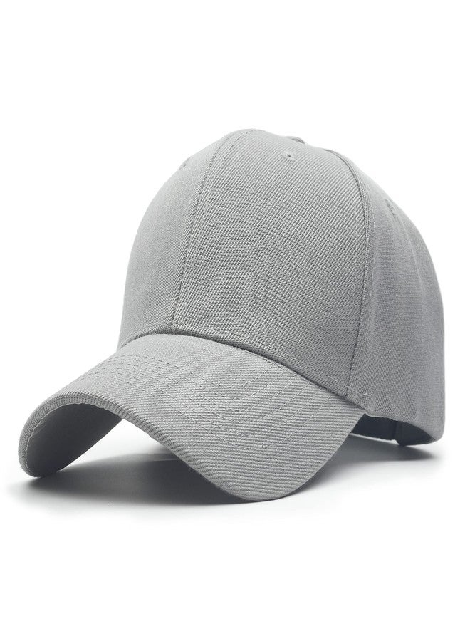 Utmost Structured Baseball Cap with Adjustable Closure - Performance Hat for Outdoor Activities (1pc Light Grey) - Image 1